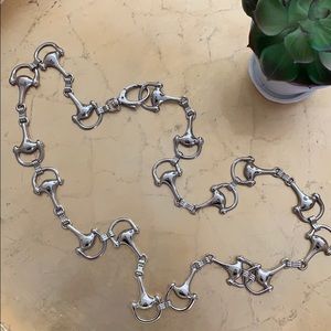 Women’s Adjustable Silver Metal Belt